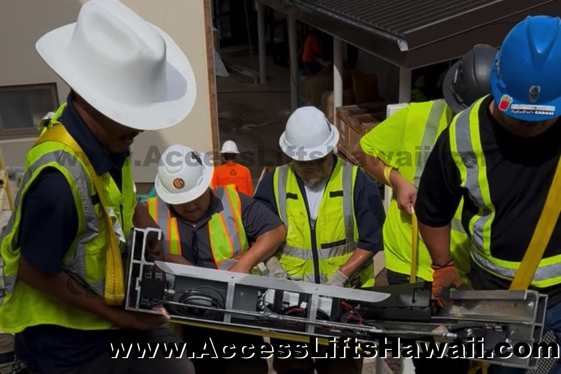 ALH installation team in action.